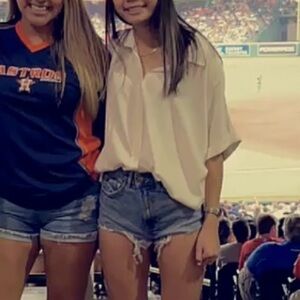 White Button Up Blouse with Rolled Sleeves